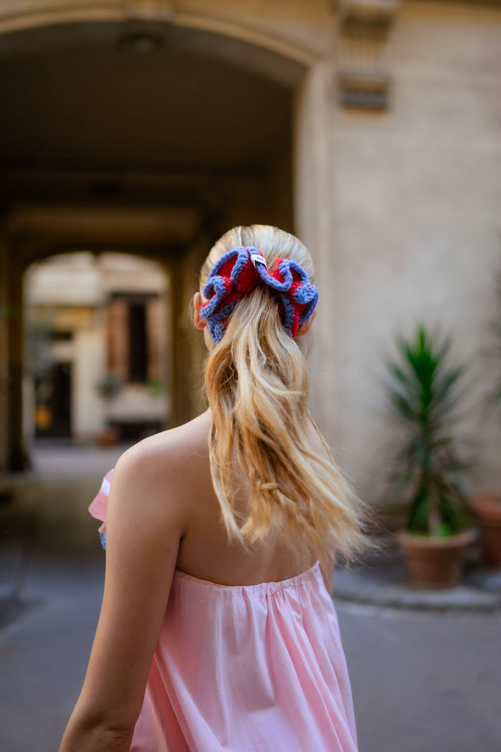 Saka POPPIES - ROUGE / BLEU - S